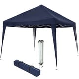 Tectake tectake® Pavillon Linosa 3x3, m, höhenverstellbare Füße, inklusive Spannseile, Heringe und Tragetasche