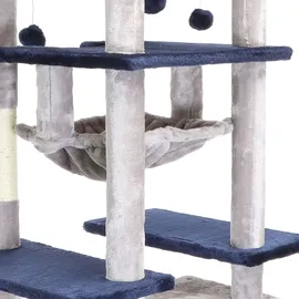 fudajo Kratzbaum 134 cm hellgrau/blau