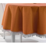 Beautex Tischdecke Garten Balkon Terrasse Camping Tischdecke, Eckig Rund Oval, Größe und (1-tlg) orange Oval | 140 cm x 190 cm