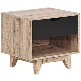Beliani Nachtschrank Spencer 50 x 46 x 50 cm Schwarz