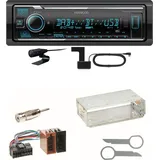 Kenwood KMM-BT508DAB Bluetooth DAB Einbauset für Mercedes SLK R170 W208 W210