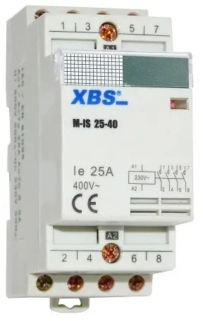 Modular Leistungsschütz Schütz 25A 230V AC 4NO 35mm DIN Montage XBS 2031