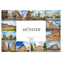 Calvendo Münster Impressionen (Wandkalender 2026 DIN A3 quer), CALVENDO