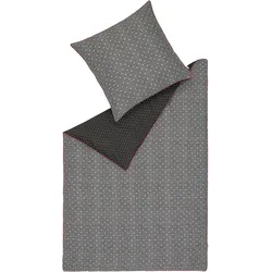 Bettwäsche ESPRIT "Heritage", schwarz, B/L: 140cm x 200cm, , Satin, B/L: 70cm x 90cm, Satin, Obermaterial: 100% Baumwolle, Bettwäsche, Satin Qualität