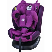 TWT I-SIZE Plus DELUXE PurpleBear Kindersitz mit 360 Grad drehbarem Isofix-System-BUF BOOF 0, 36 kg