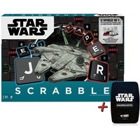 Mattel - Scrabble - Star Wars + Top Trumps Raumschiffe Gesellschaftsspiel Spiele
