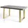 alpi möbel LOFT-U 80 x 77 x 140-240 cm grau/gold