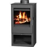 EEK A Kaminofen Holzofen Victoria Parma - 5.0 kW - Schwarz
