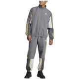 adidas Men's Sportswear Colorblock 3-Stripes Track Suit Trainingsanzug, Grey Five, L