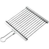 Generisch Edelstahl Grillrost BBQ Grillgitter V2A Grill Rost Mangal Holzkohlegrill (30x30cm Stäbe 5mm) Решётка гриль для гриля мангала