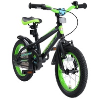 Bikestar Kinderfahrrad 14 Zoll RH 20 cm grün/schwarz