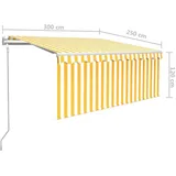 vidaXL Markise 300 x 250 cm gelb
