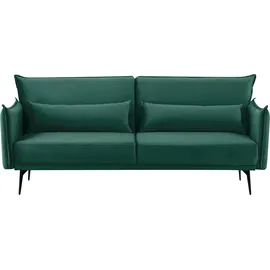 INOSIGN »TULARE, 204 cm, klappbarer 3-Sitzer mit verstellbarer Rückenlehne,« Schlaffunktion, Velvet-Samtvelours u. Webstoff