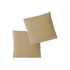 EXKLUSIV HEIMTEXTIL Jersey Kissenbezug 2er Set 80 x 80 cm sand