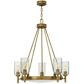 Elstead Lighting Collier 5-flammiger Kronleuchter Messing,