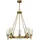 Elstead Lighting Collier 5-flammiger Kronleuchter Messing,