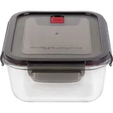 Zwilling Gusto Glasdose rechteckig 1,4 l Schwarz - Schwarz/Transparent