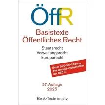 Dtv Verlagsgesellschaft Basistexte Öffentliches Recht. ÖffR