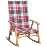 vidaXL Schaukelstuhl 1 x 1 x 1 cm rot