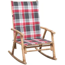 vidaXL Schaukelstuhl 1 x 1 x 1 cm rot