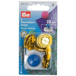 Prym Überziehbare Knöpfe, Größe: 23 mm Ø, Inhalt: 4 Stück