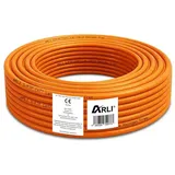 ARLI Cat7 Verlegekabel Netzwerkkabel Simplex Kabel Computer-Kabel, (5000 cm), ARLI Cat7 Verlegekabel 50 m S/FTP PIMF orange