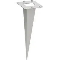 Ledscom.de Garten-Erdspieß, für PODEL, edelstahl, 18cm, 8 x 6,5cm