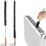 FELIXLEO WC-Reinigungsbürste Heizungsbürste 2er Set 65cm Heizkörperbürste Reinigung, (1-tlg)