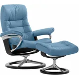 Stressless Stressless® Relaxsessel »Opal«, mit Signature Base, Größe M, mit Schlaffunktion, ohne Hocker blau