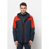 Jack Wolfskin 3-in-1-Funktionsjacke GLAABACH 3IN1 JKT M orange XXL (58)