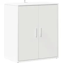 vidaXL Schuhschrank 60 x 70 x 35 cm weiß / weiß