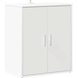 vidaXL Schuhschrank 60 x 70 x 35 cm weiß / weiß