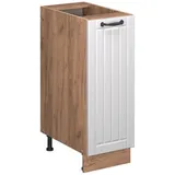 Vicco Apothekerschrank, Weiß, Honigeiche, Holzwerkstoff, 2 Fächer, 1 Schubladen, Rechteckig, 30x82x51.6 cm, Küchen, Küchenmöbel, Küchenschränke, Apothekerschränke