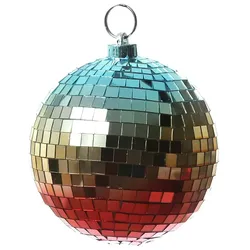 Spiegelkugel 15cm Regenbogen Discokugel Mirrorball Party Disko Deko