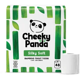 The Cheeky Panda Toilettenpapier 3-lagig 48 Rollen á 200 Blatt