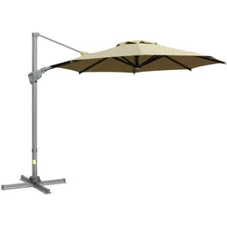 Outsunny Sonnenschirm Aluminium, Stahl, Polyester