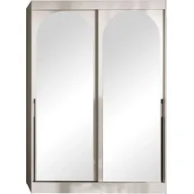 Mirjan24 Schiebetürenschrank Modin 150 x 216 x 65 cm Beige/Schwarz