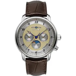 Zeppelin 8536-5 Herrenuhr Friedrichshafen Mondphase Goldfarben