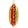 SIKORA BS468 Hotdog Christbaumschmuck Glas Figur Weihnachtsbaum Anhänger