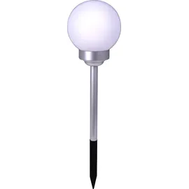 NÄVE Solarleuchte Kunststoff D: 15 cm H: 51,5 cm inkl. Erdspieß weiß