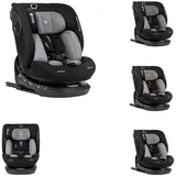 KIKKABOO i-Size Kindersitz i-Hike (40-150 cm) Isofix, 360° drehbar, verstellbar hellgrau