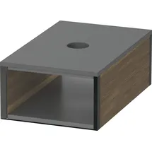 Duravit Box für Spiegelschrank, Utensilienbox mit Deckel, 100x160 mm, XV994807777, Farbe: Nussbaum Massiv