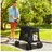 PawHut Hundewagen faltbar bis 20 kg Schwarz