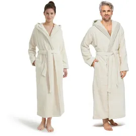 Möve Wellness Kapuzenmantel Bademäntel Weiss