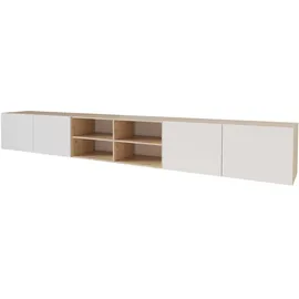 altdecor Elio Lowboard 300 cm Weiß/Holzwerkstoff