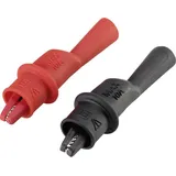 VOLTCRAFT MSK-111 Krokodilklemme Buchse 2 mm CAT III 1000 V, CAT IV 600 V Schwarz, Rot