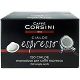 Caffè Corsini - 150 Kaffeepads Espresso, Stark und Intensiv, Biologisch Abbaubares Papier, 1kg