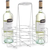 Zeller Weinregal 21,5 x 32 x 32 cm Silber