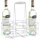 Zeller Weinregal 21,5 x 32 x 32 cm Silber