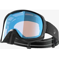 Skibrille Snowboardbrille Erwachsene/Kinder Schlechtwetter - G500 S1 schwarz schwarz|grau S